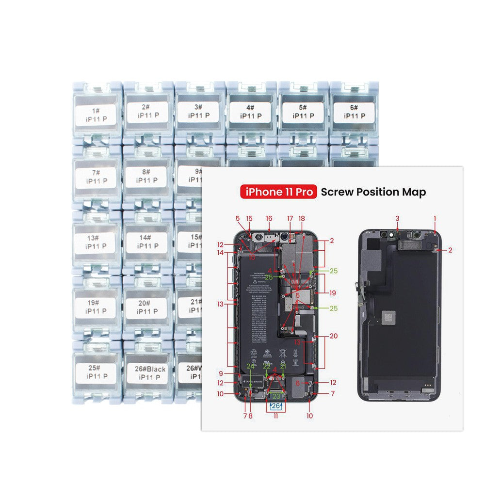 Full Set Screws Replacement Part for iPhone 11 Pro Full Set Screws Replacement Part for iPhone 11 Pro